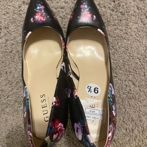 Guess multi colored heels